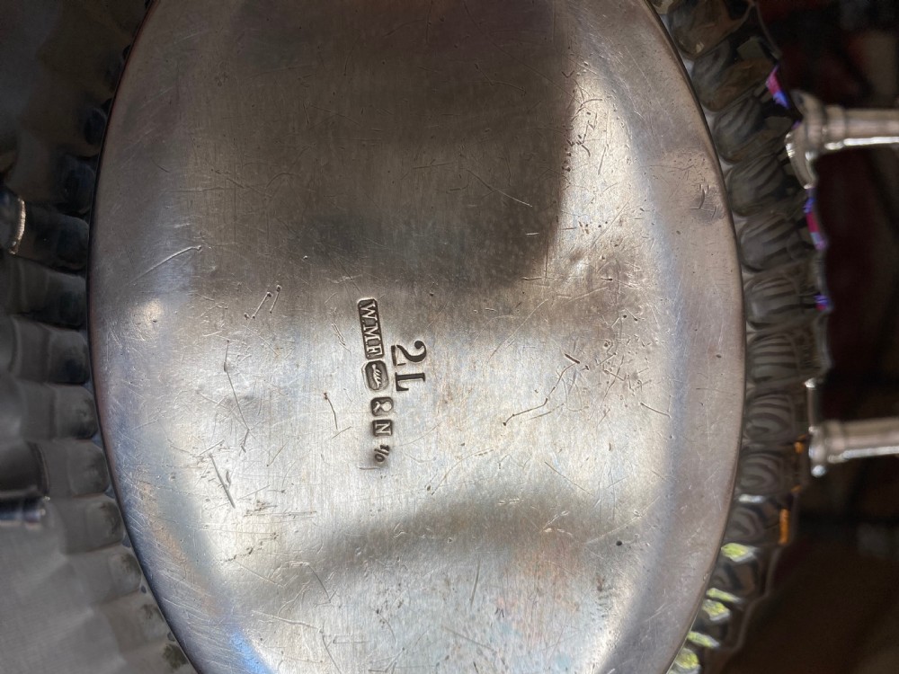 WMF silver plated Spirit Kettle on Stand.  View XIII