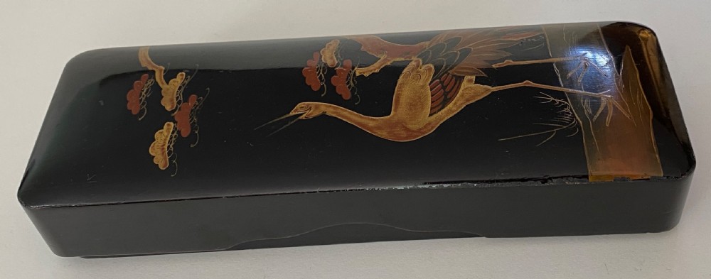 Papier Maché Glove Box Circa 1900 View IV