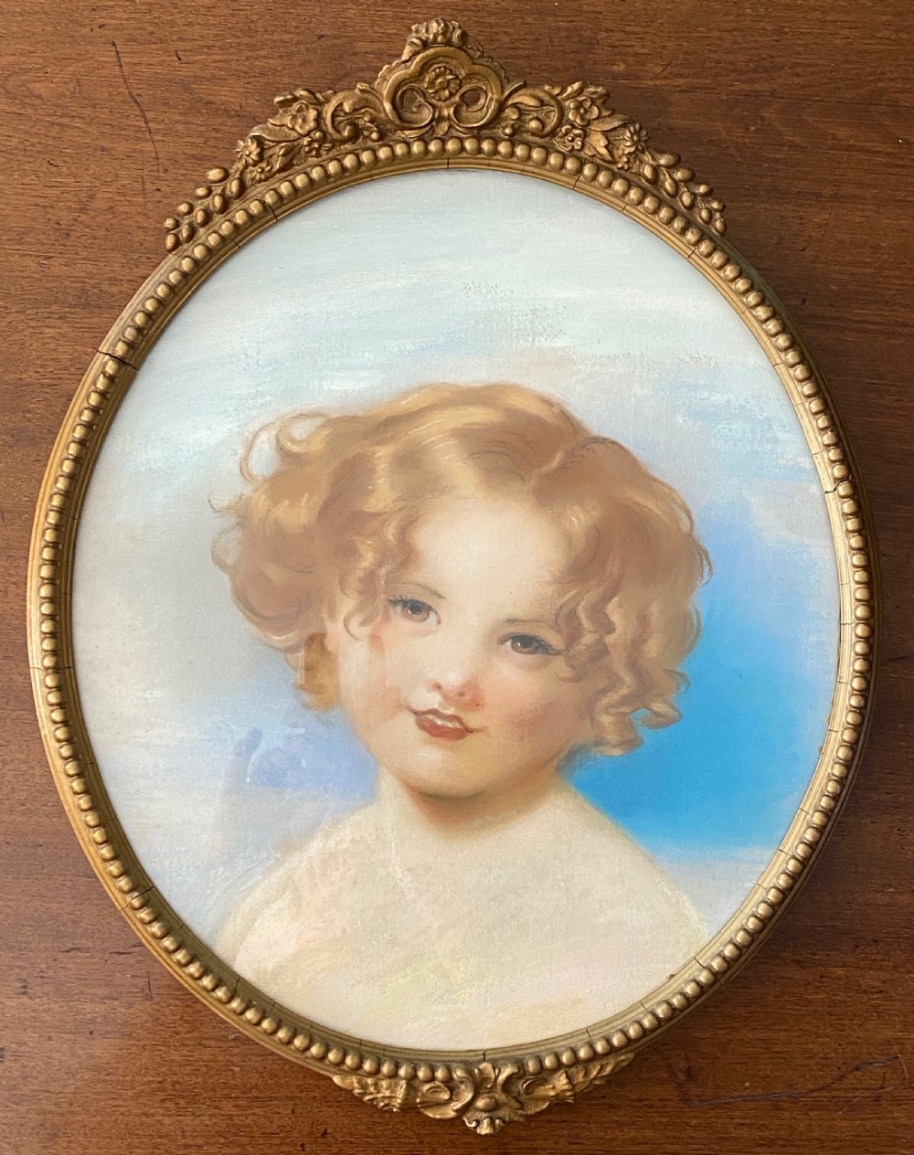 After Sir Thomas Lawrence (1769-1830) Water colour of Laura-Anne Calmady.