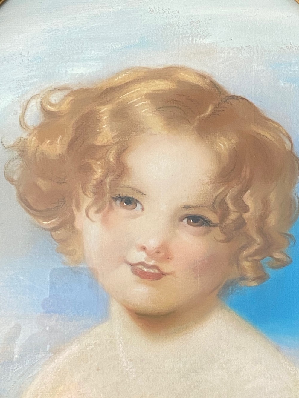 After Sir Thomas Lawrence (1769-1830) Water colour of Laura-Anne Calmady. View VI