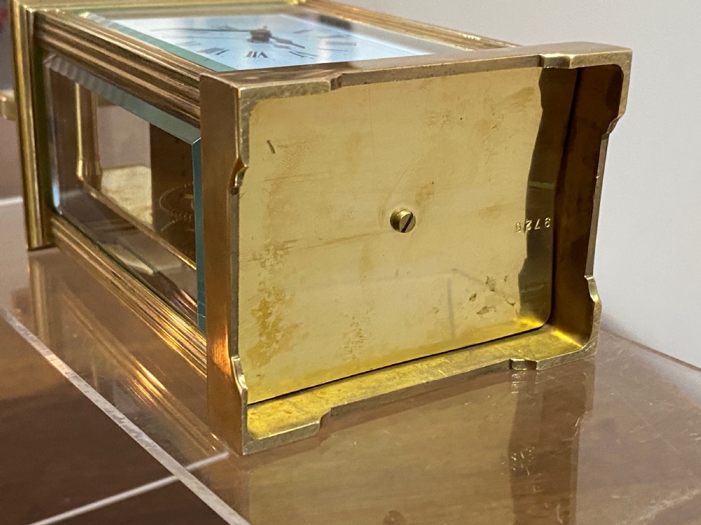 French Brass Carriage Clock.  View VIII
