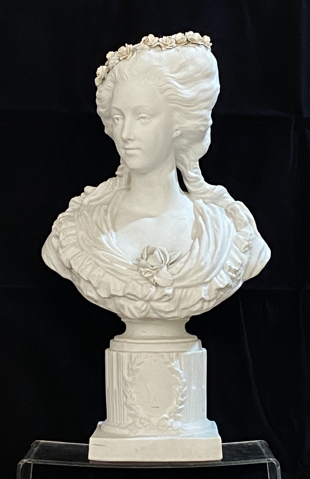 French Sevres Bisque Bust of Marie-Antoinette. 19th Century