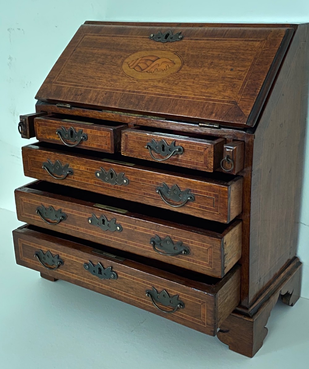  Apprentice Mahogany Fall Front Writing Desk. View VIII