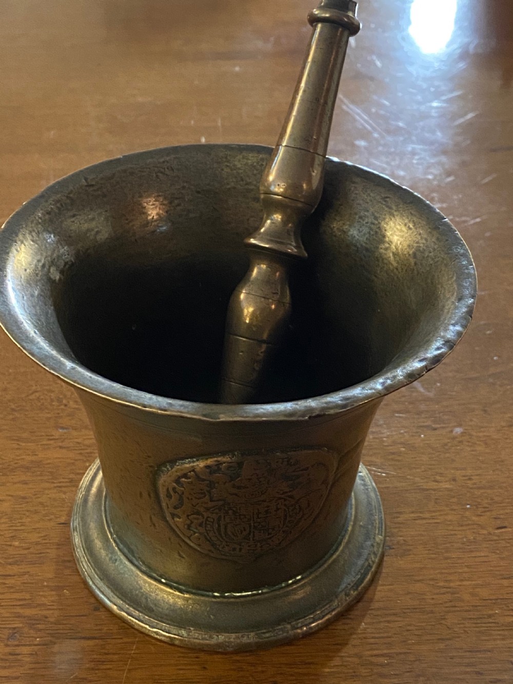 Charles II Gunmetal Pestle and Mortar View IV