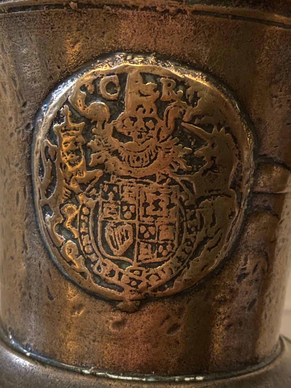 Charles II Gunmetal Pestle and Mortar View VI