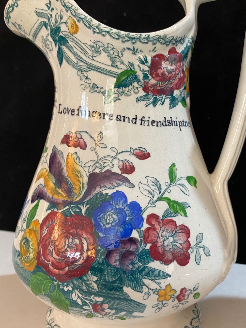 Pair of Staffordshire Jugs Mid 19th Century View IV