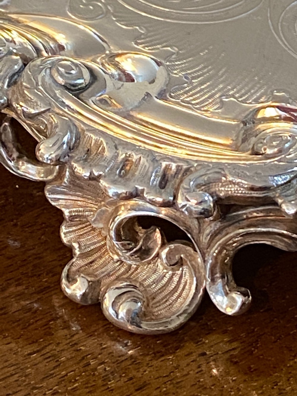 George III  Silver Plated Salver View III
