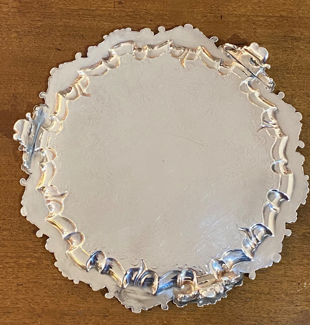 George III  Silver Plated Salver View V