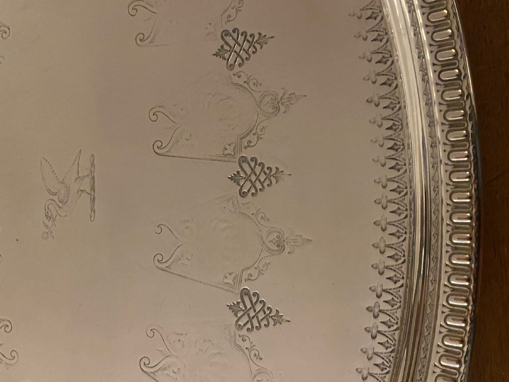 Silver Plated Tray, Edwardian. View III