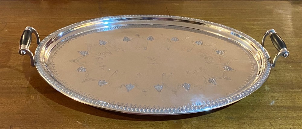 Silver Plated Tray, Edwardian.