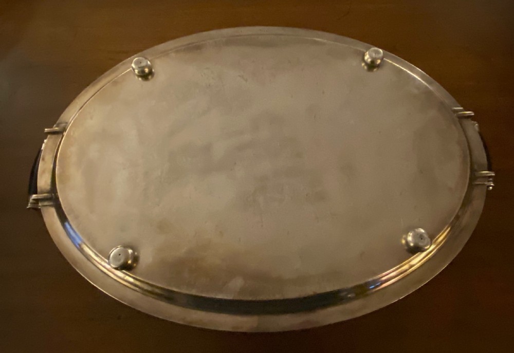 Silver Plated Tray, Edwardian. View VIII