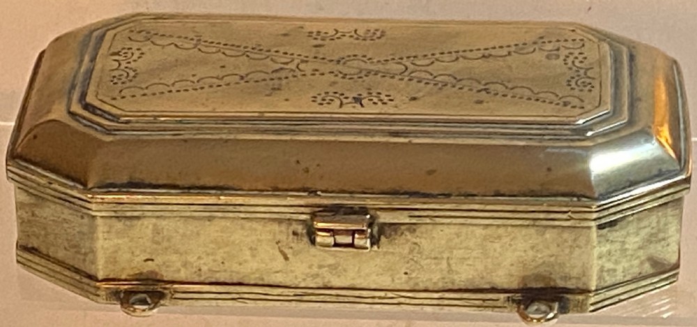 18th Century Brass Tobacco  Box