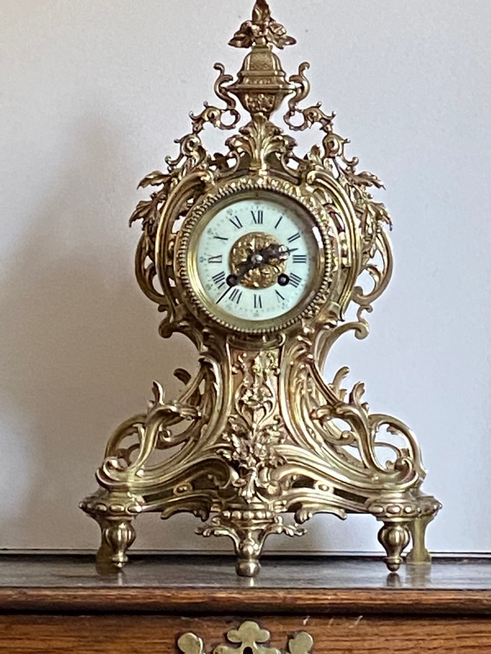 19th Century French Gilt Ormolu Clock View III