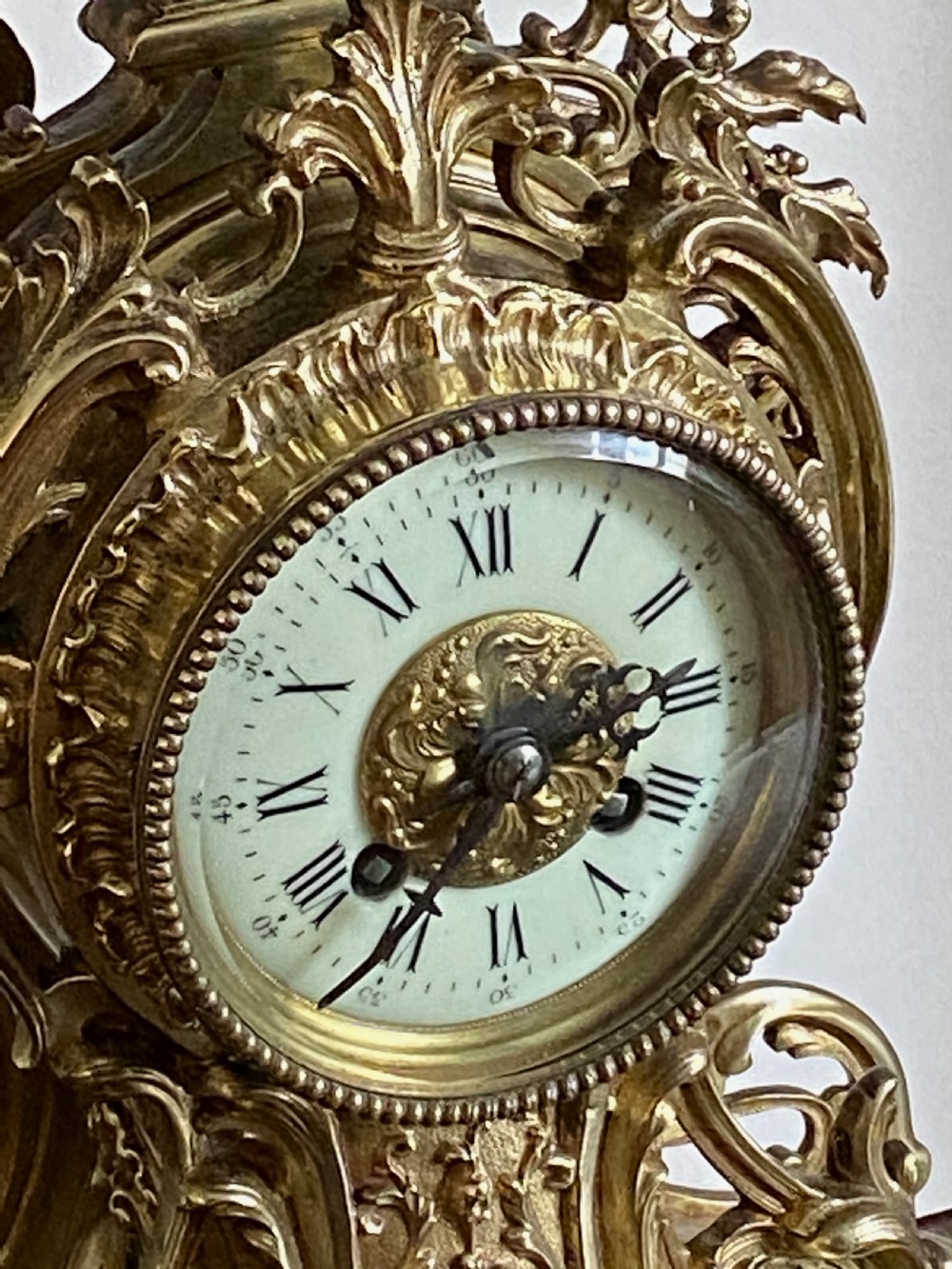 19th Century French Gilt Ormolu Clock View V