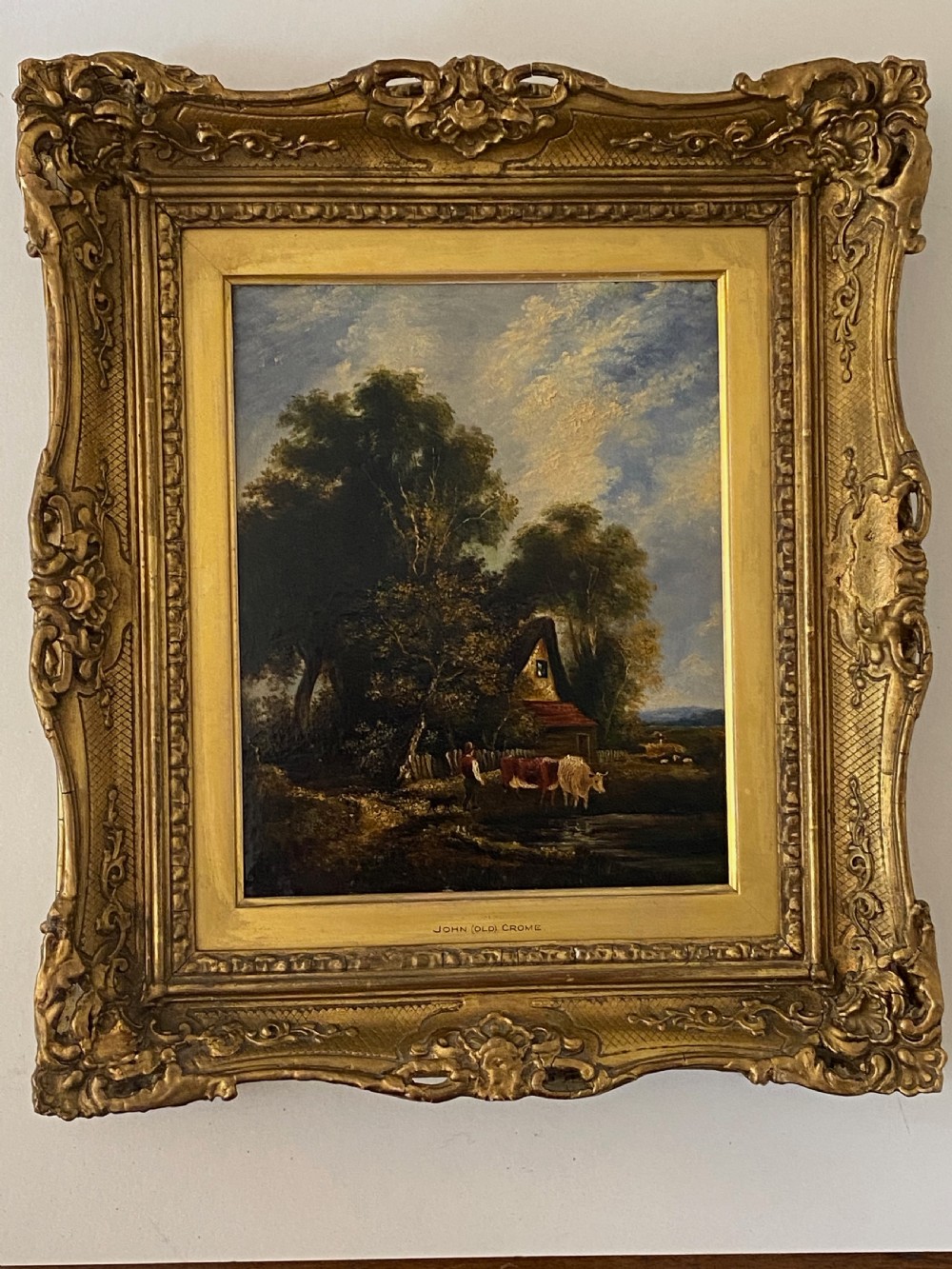  Circle of John Crome (1768-1817) Oil on Panel. 18th Century. View VII