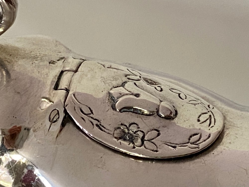 German Silver Miniature Cow Creamer View III