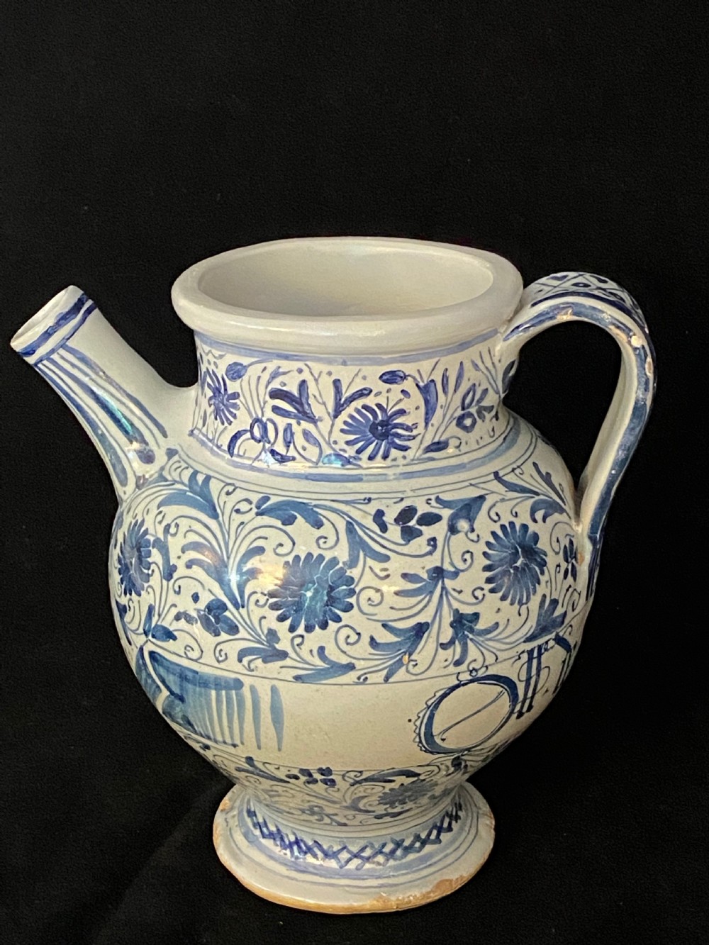 18th Century Dutch Delft Drug Jar View II