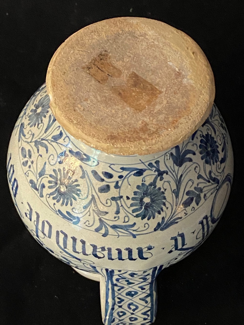 18th Century Dutch Delft Drug Jar View VII
