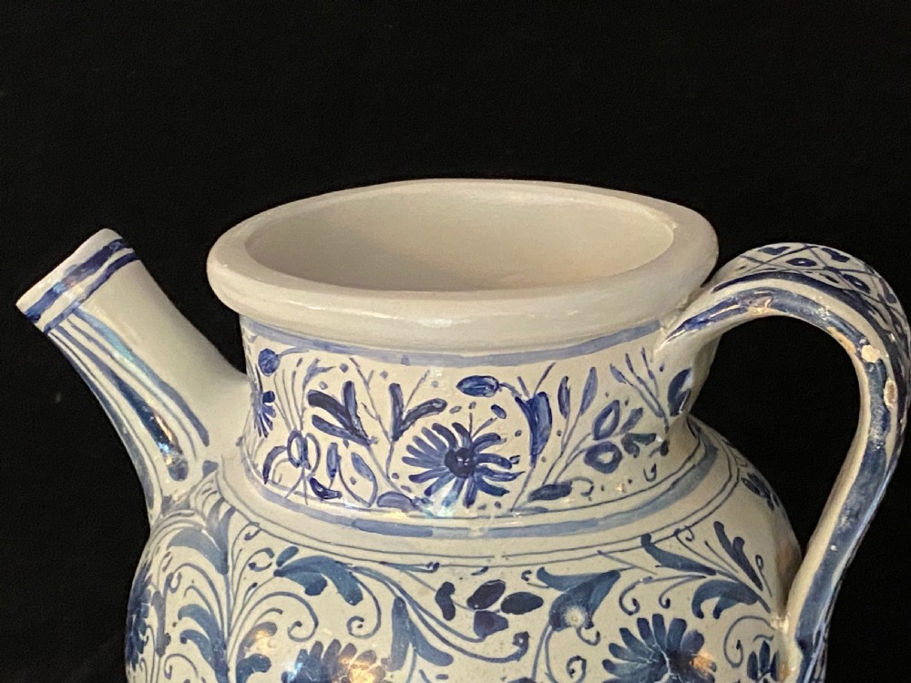 18th Century Dutch Delft Drug Jar View IX
