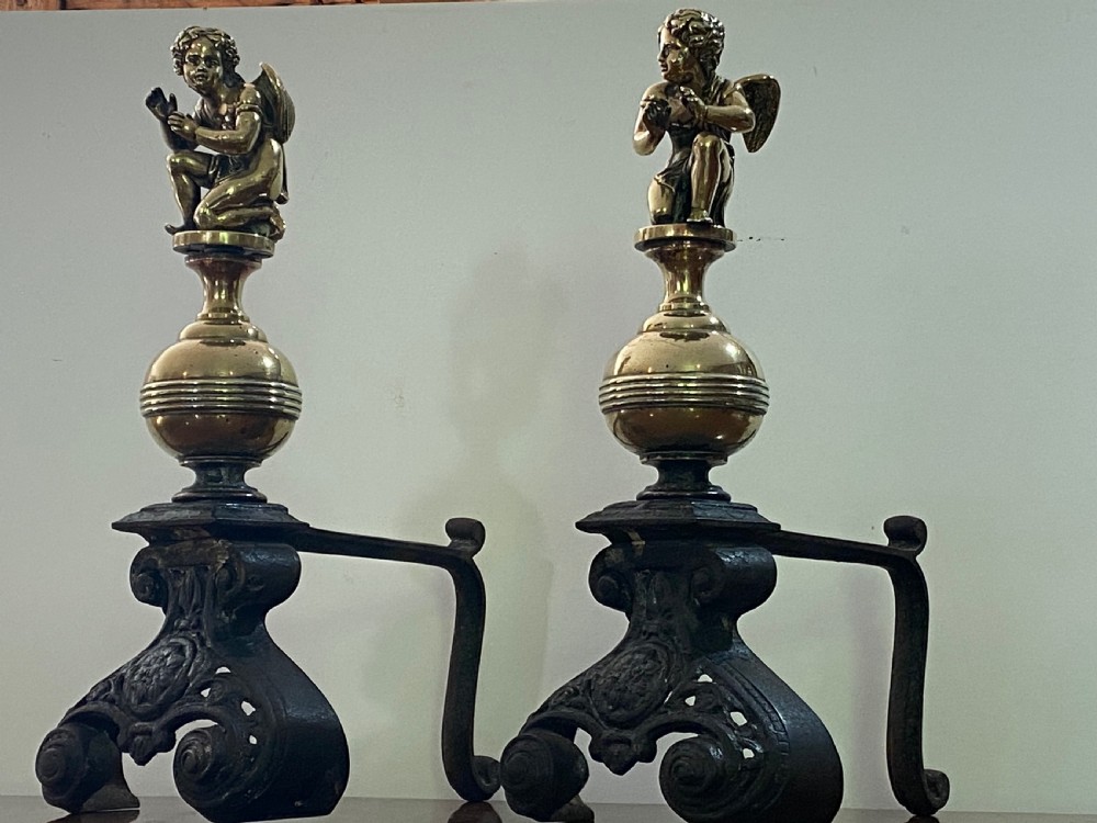 Antique Fire Dogs. View IV