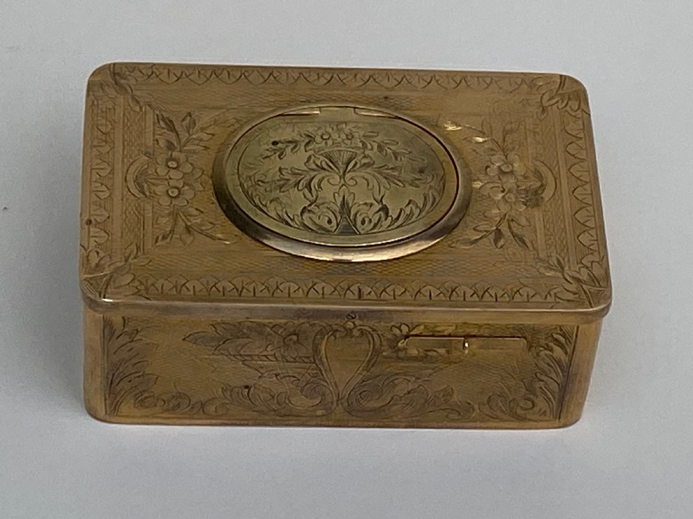 French Gilt Brass Musical Automata Box with Singing Bird View VI