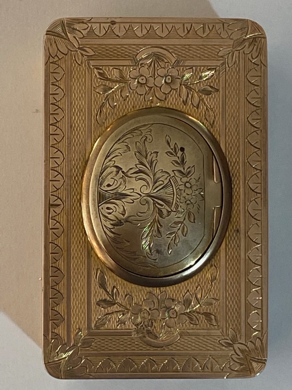 French Gilt Brass Musical Automata Box with Singing Bird View XI