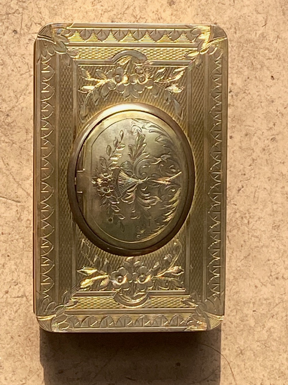 French Gilt Brass Musical Automata Box with Singing Bird View XII