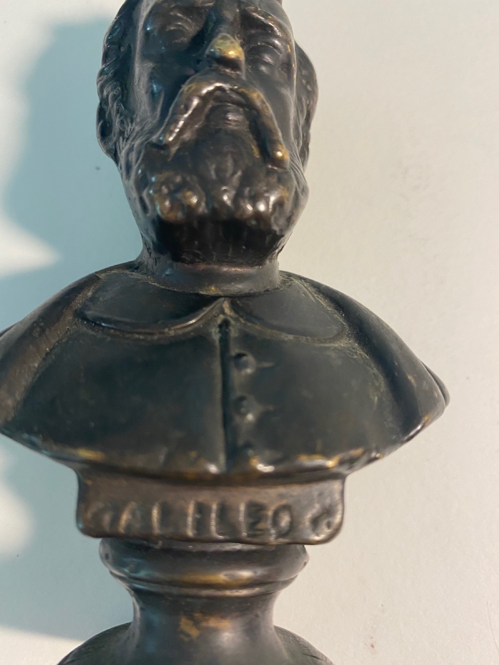Bronze Portrait Bust of Galileo View IV