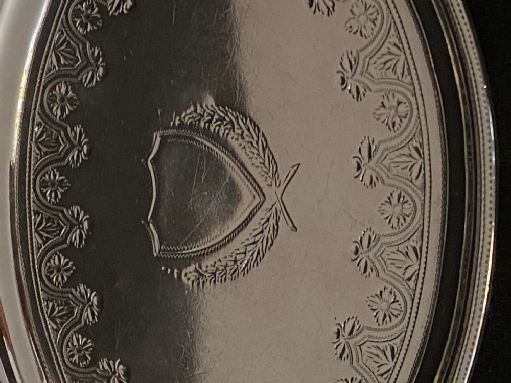 George III Silver Kettle Stand. London 1794 View IV