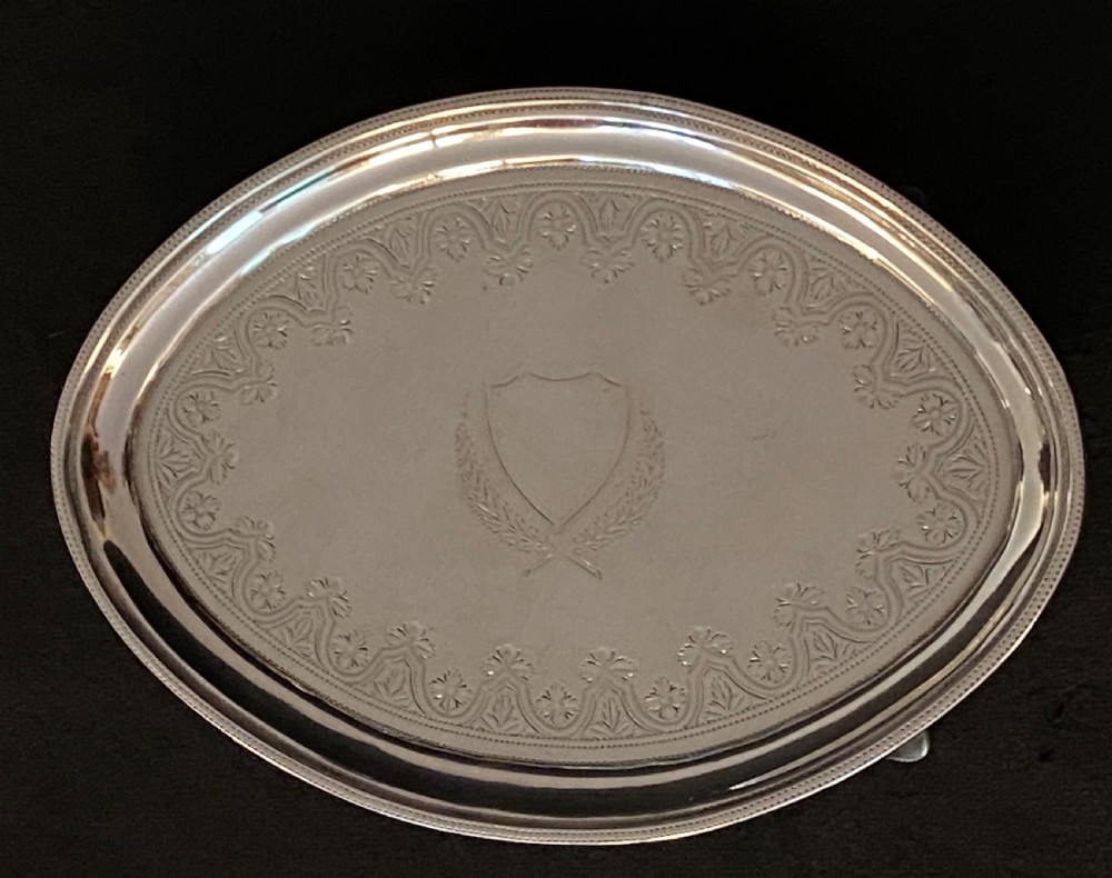 George III Silver Kettle Stand. London 1794 View VI