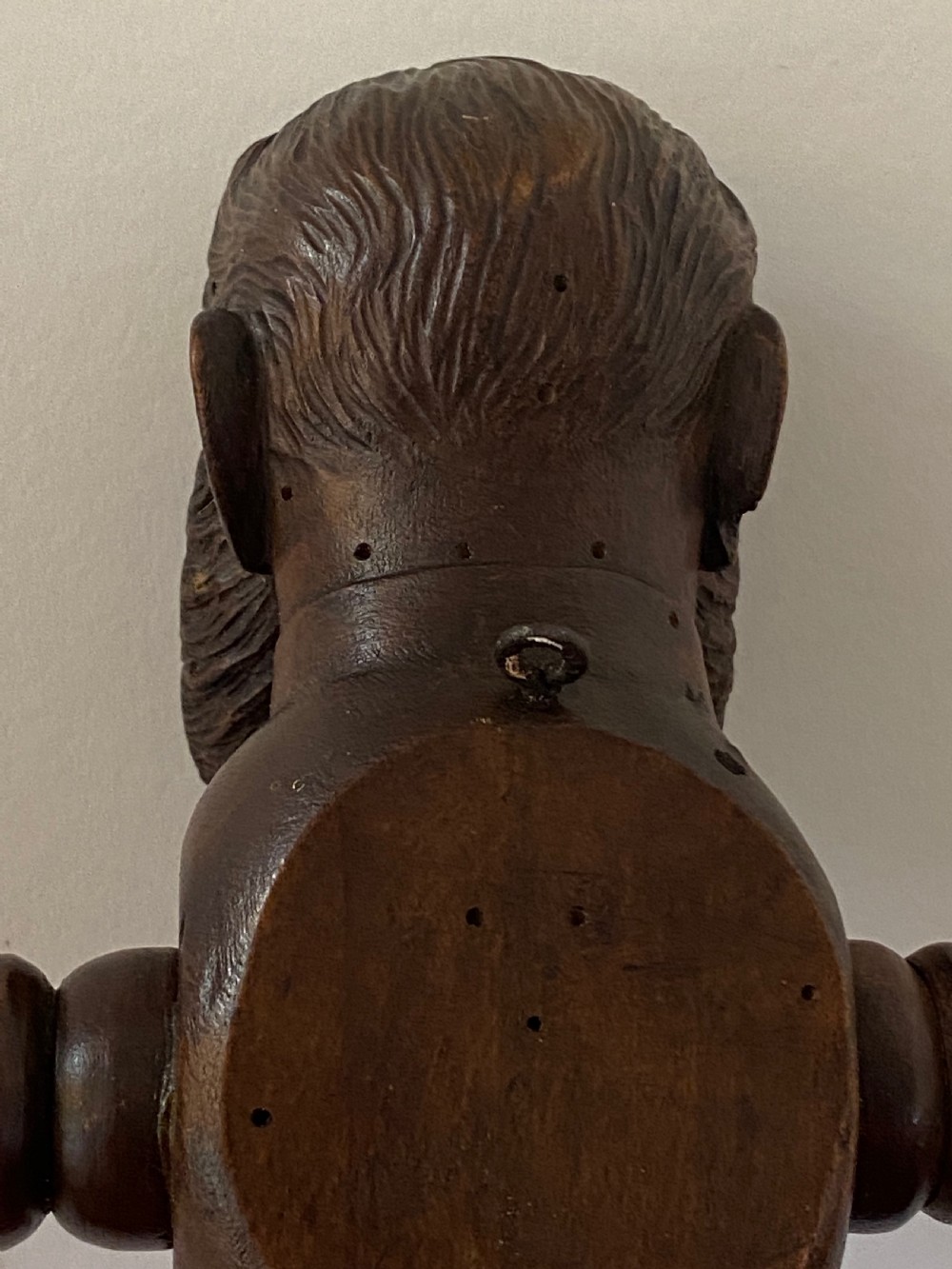 19th Century Kaiser Wilhelm and Otto Von Bismark Black Forest Coat Hook View VIII