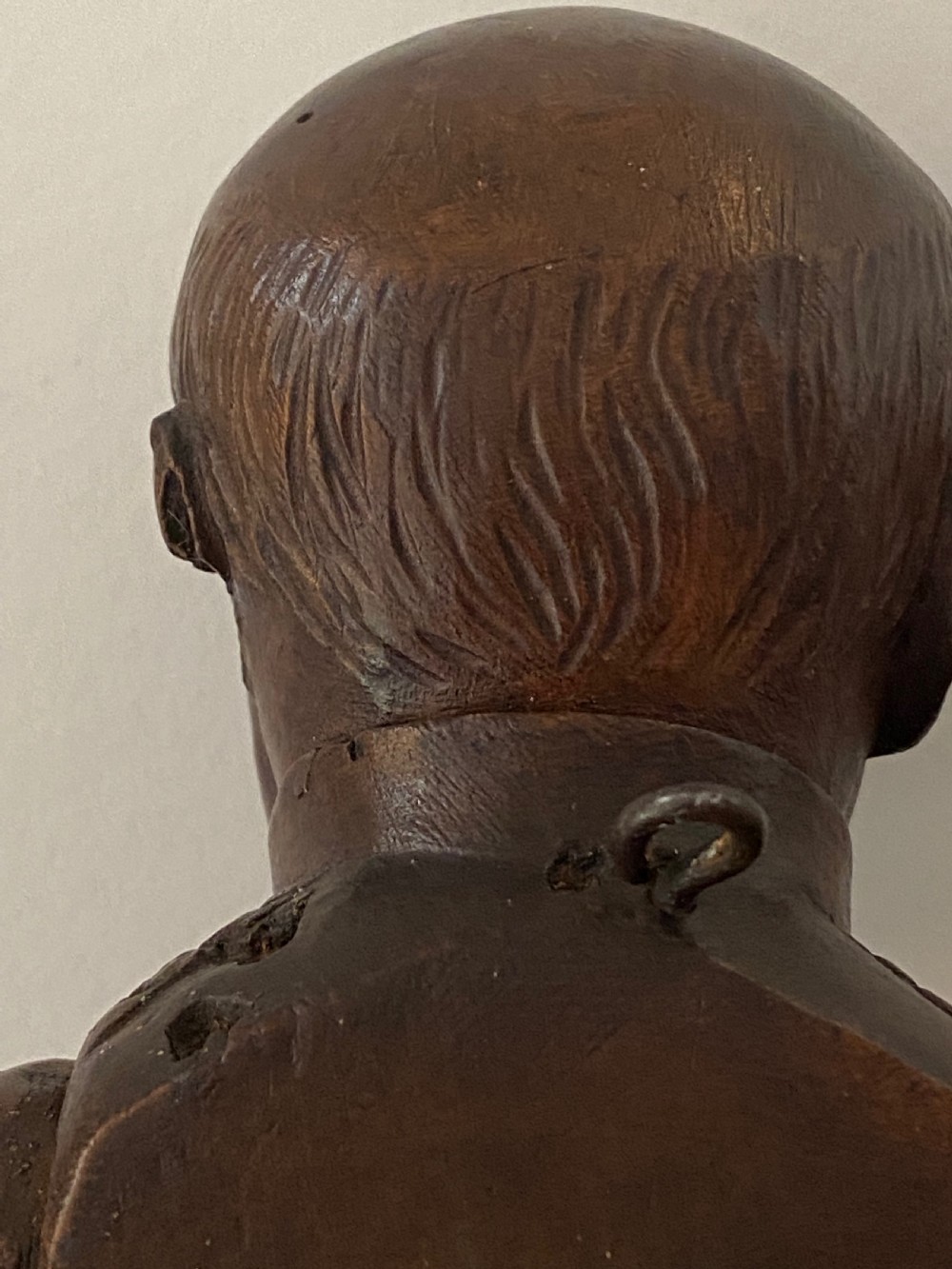 19th Century Kaiser Wilhelm and Otto Von Bismark Black Forest Coat Hook View X