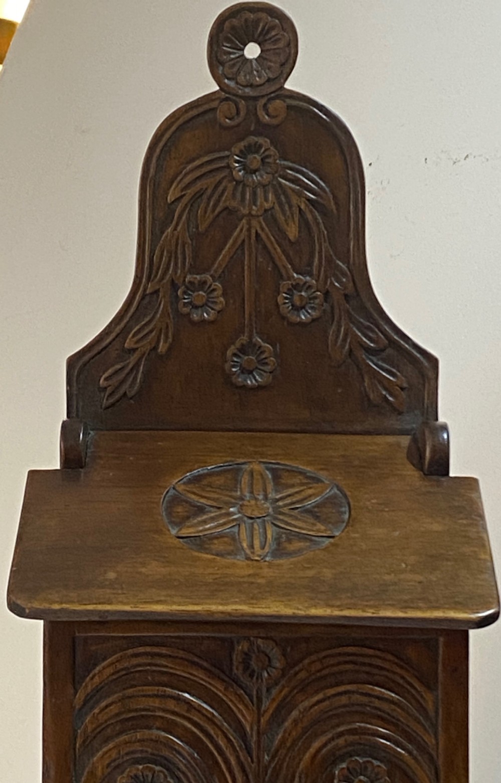 Walnut Carved Candle Box View IX