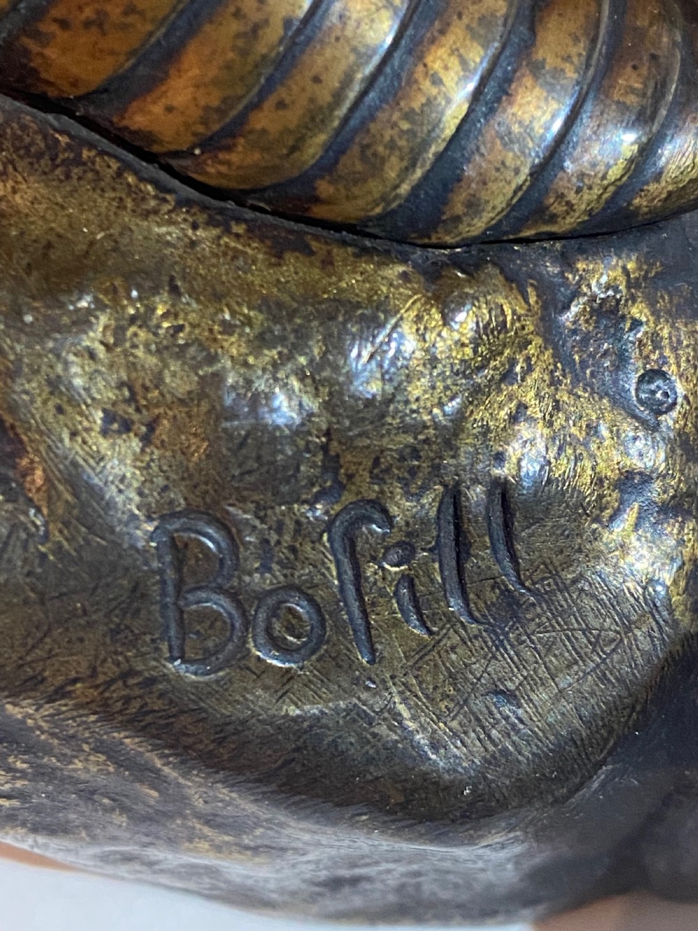Bronze by Antoine Bofill depicting Jeanne d'Arc View VII