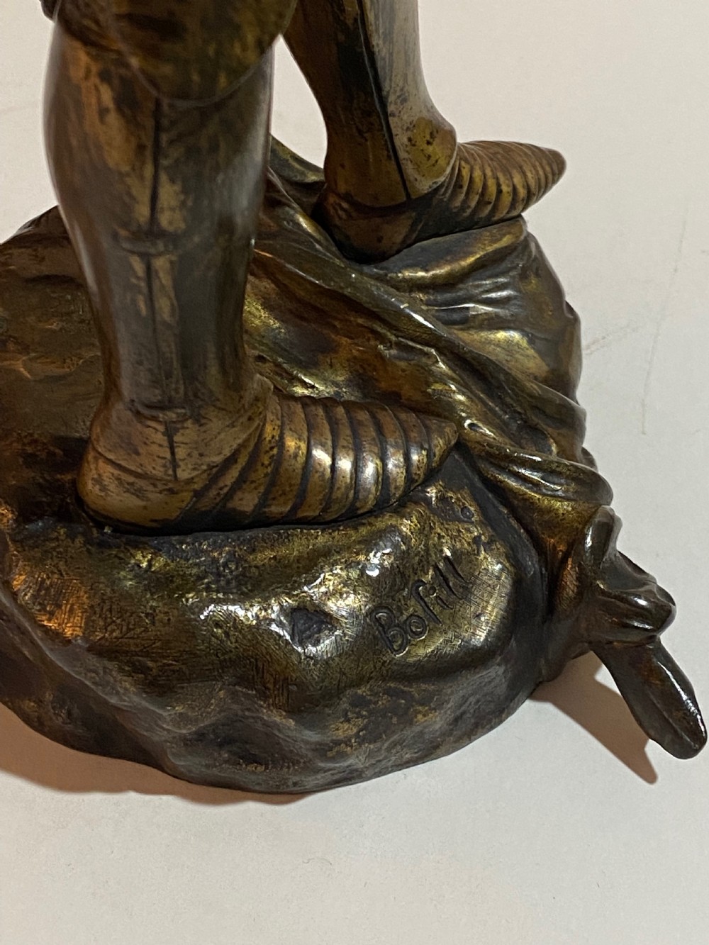 Bronze by Antoine Bofill depicting Jeanne d'Arc View VIII