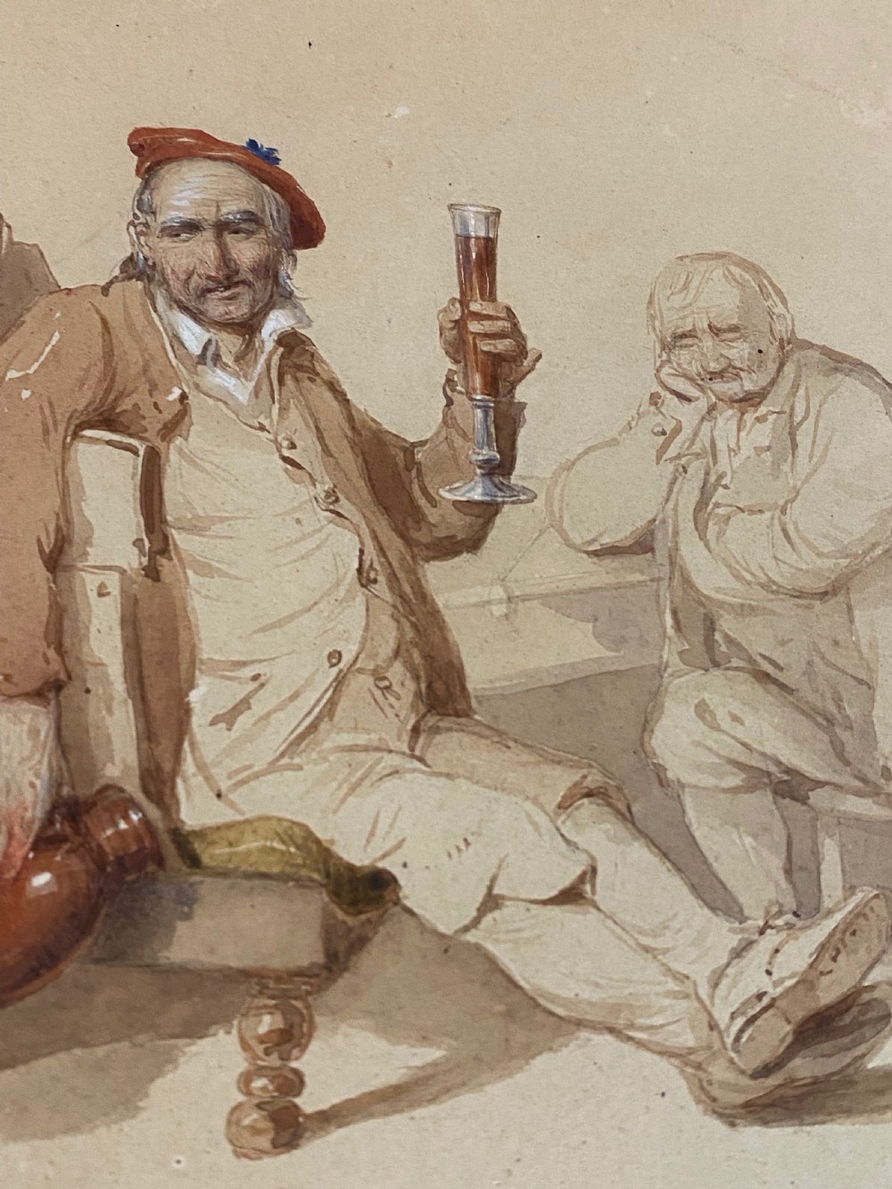 Irish Artist Robert Richard Scanlan (1801-1876) Pair of Watercolours View VI