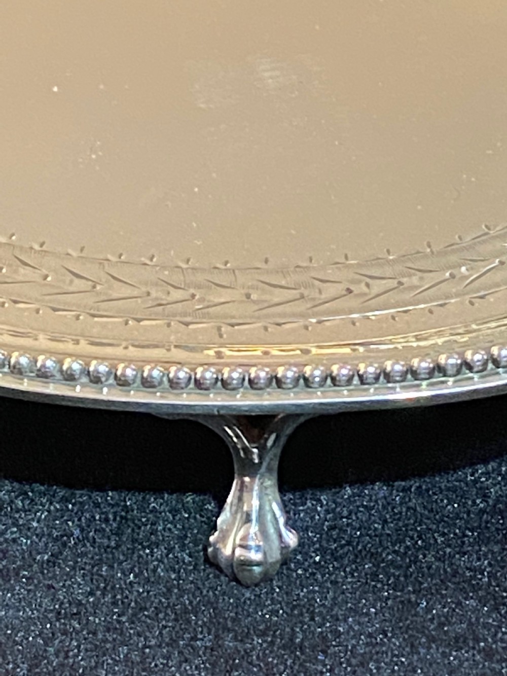 George III Silver Kettle stand, London 1783 View II