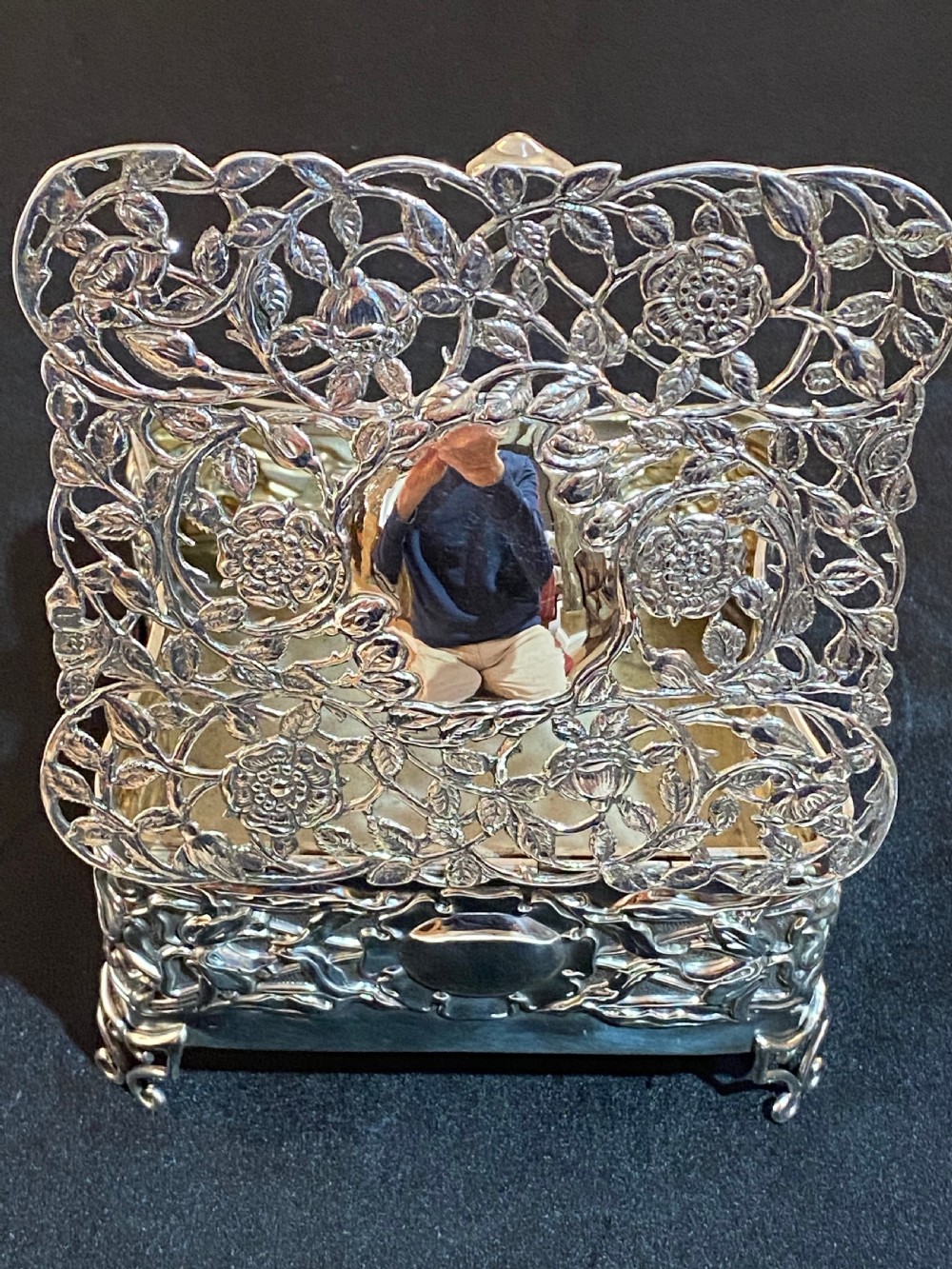 Art Nouveau Silver Potpourri Box  View XI
