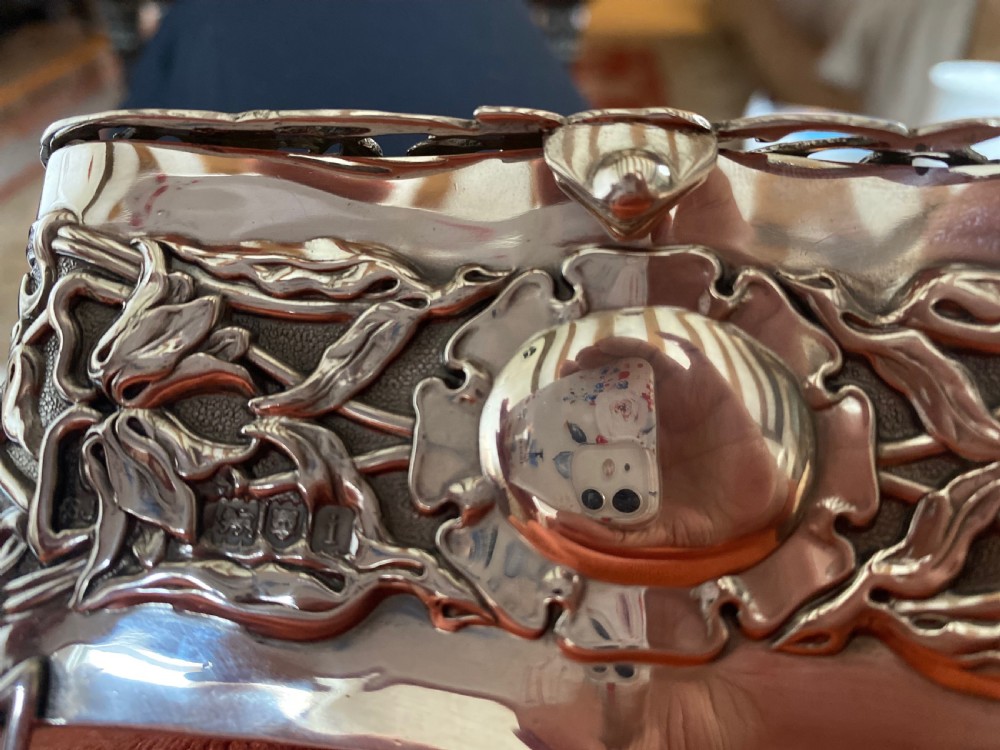 Art Nouveau Silver Potpourri Box  View XIV