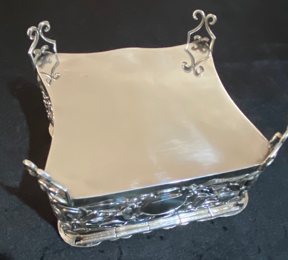 Art Nouveau Silver Potpourri Box  View XV