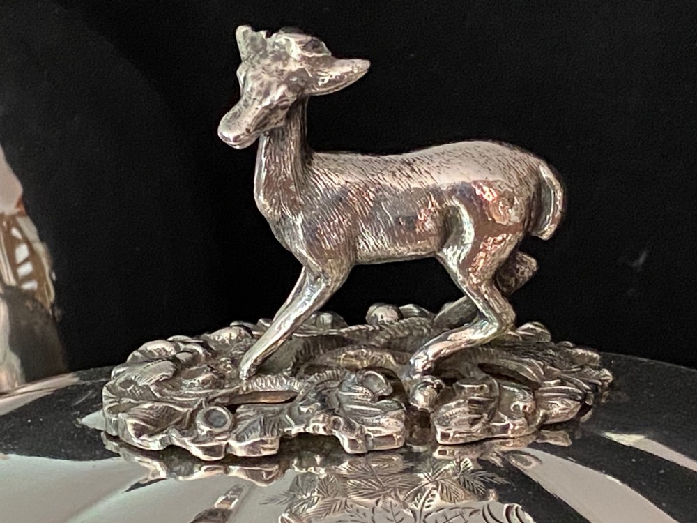Pair of Silver Plated  Meat Covers with Provenance  View IV