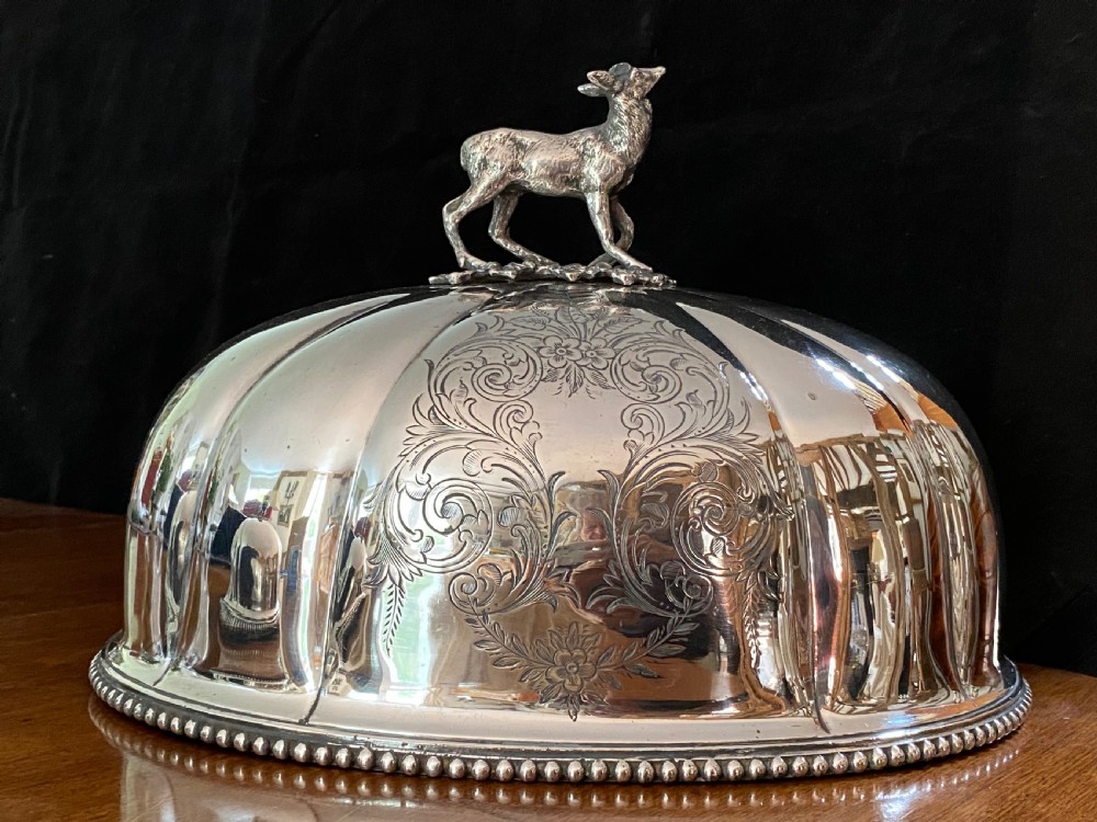 Pair of Silver Plated  Meat Covers with Provenance  View VII
