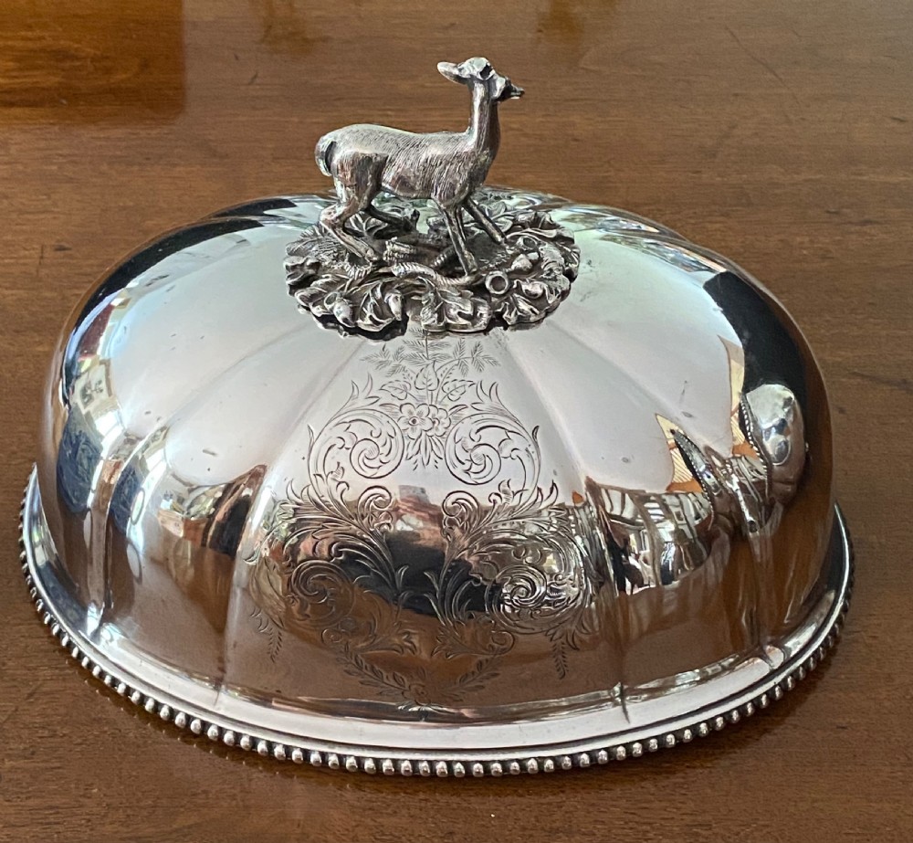 Pair of Silver Plated  Meat Covers with Provenance  View IX