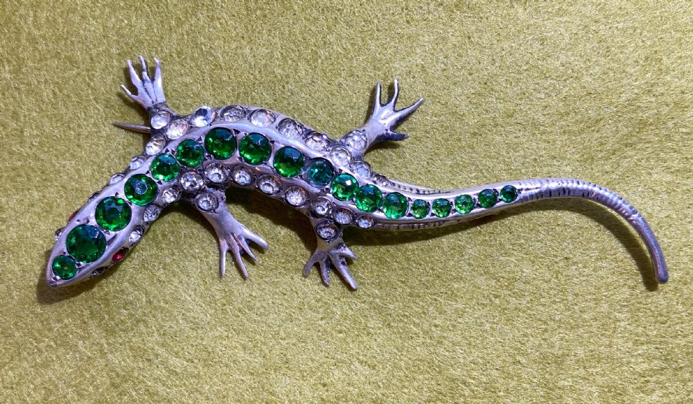 Pair of Silver Lizard  Brooches View II