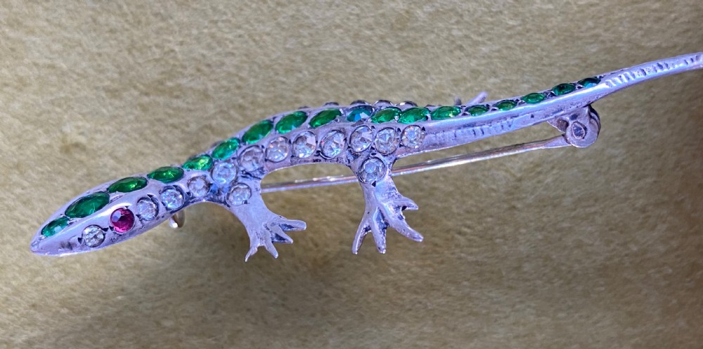 Pair of Silver Lizard  Brooches View IV
