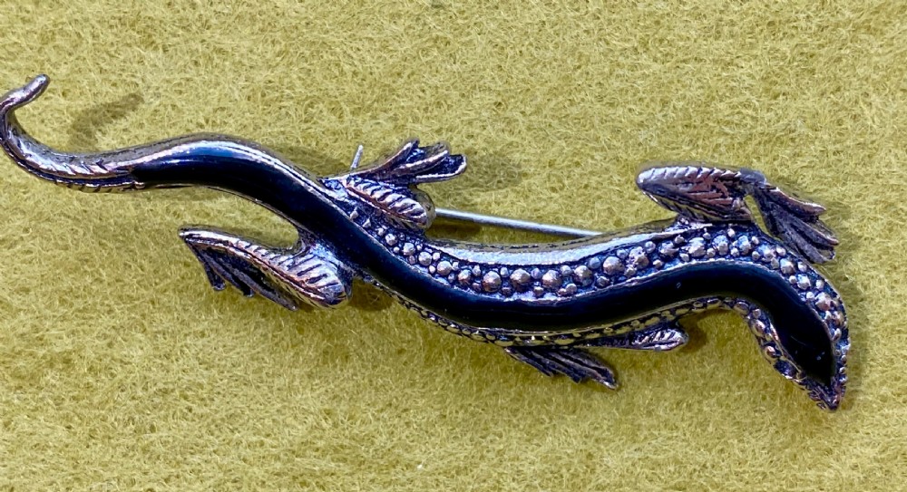 Pair of Silver Lizard  Brooches View VII
