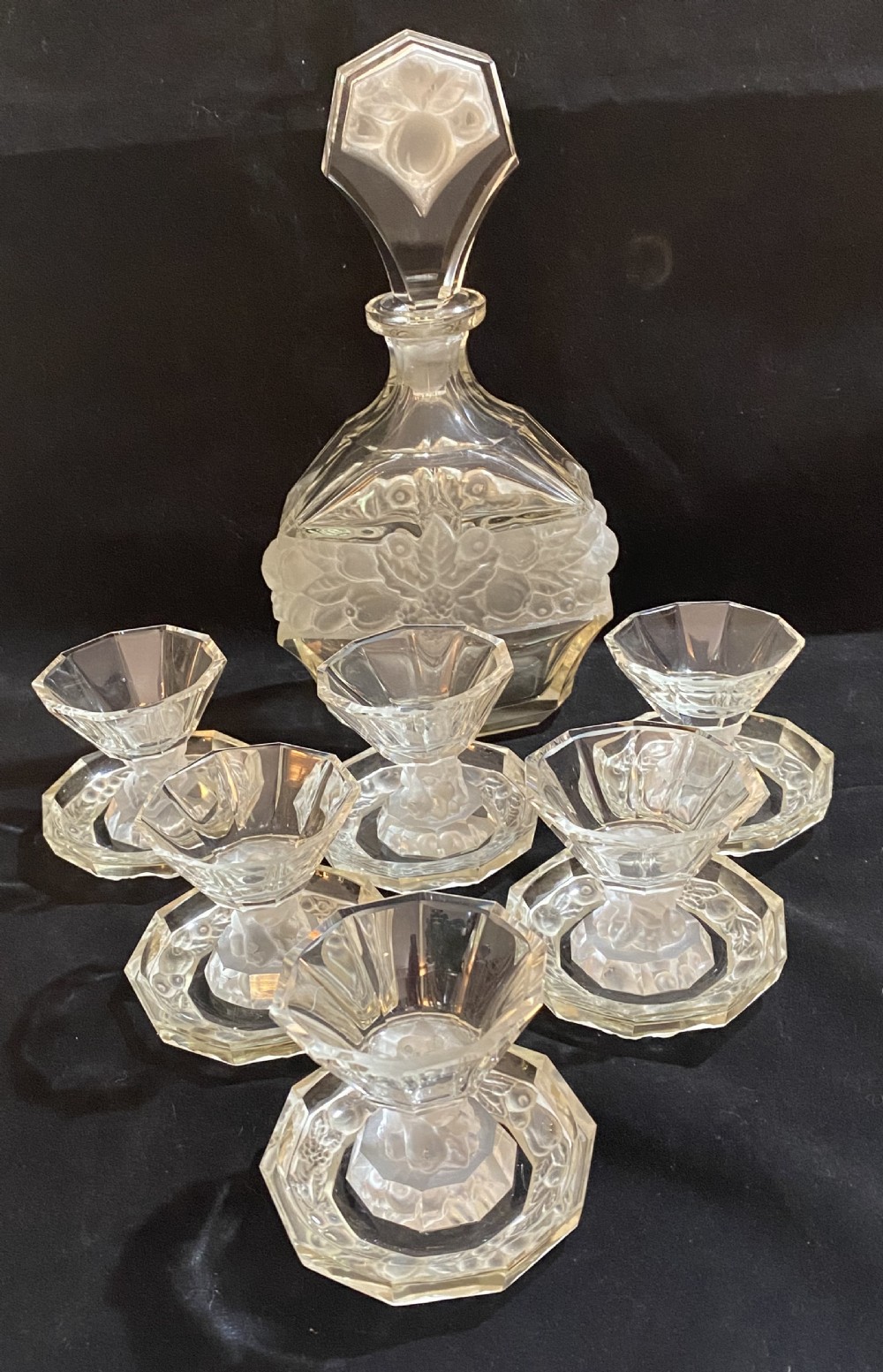 Art Deco Glass Liqueur Set View IV