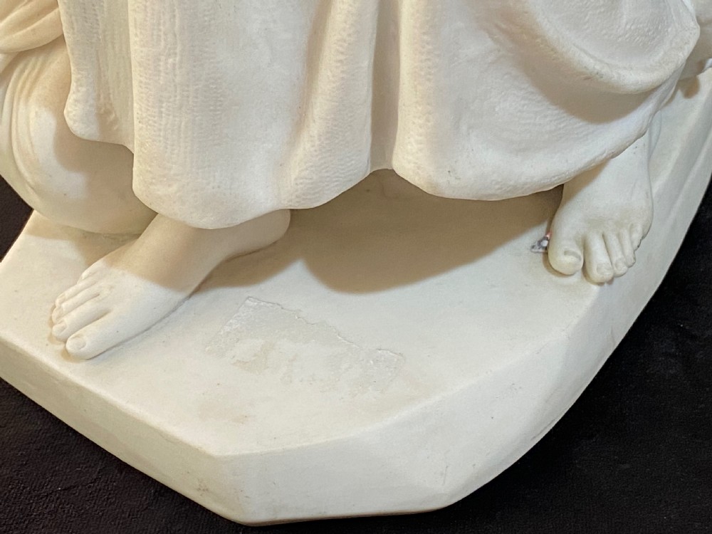 Minton Parian Ware Figural Group. 19th Century View X