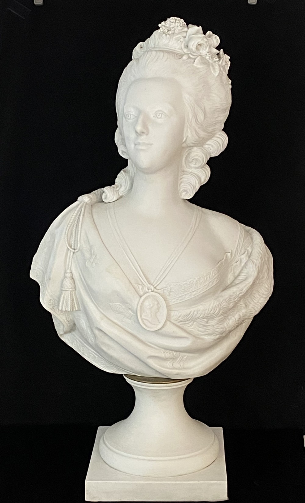 Parian Bust of Marie Antoinette of Very Large Proportion, ca 1910.