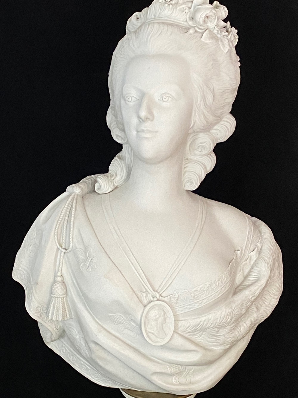 Parian Bust of Marie Antoinette of Very Large Proportion, ca 1910. View VI